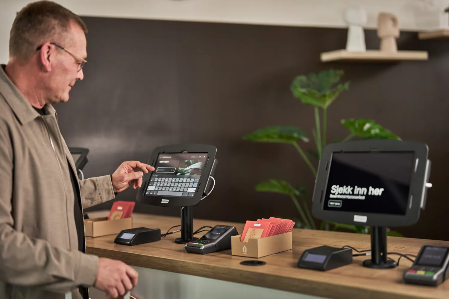 Check in screen Smarthotel Hammerfest