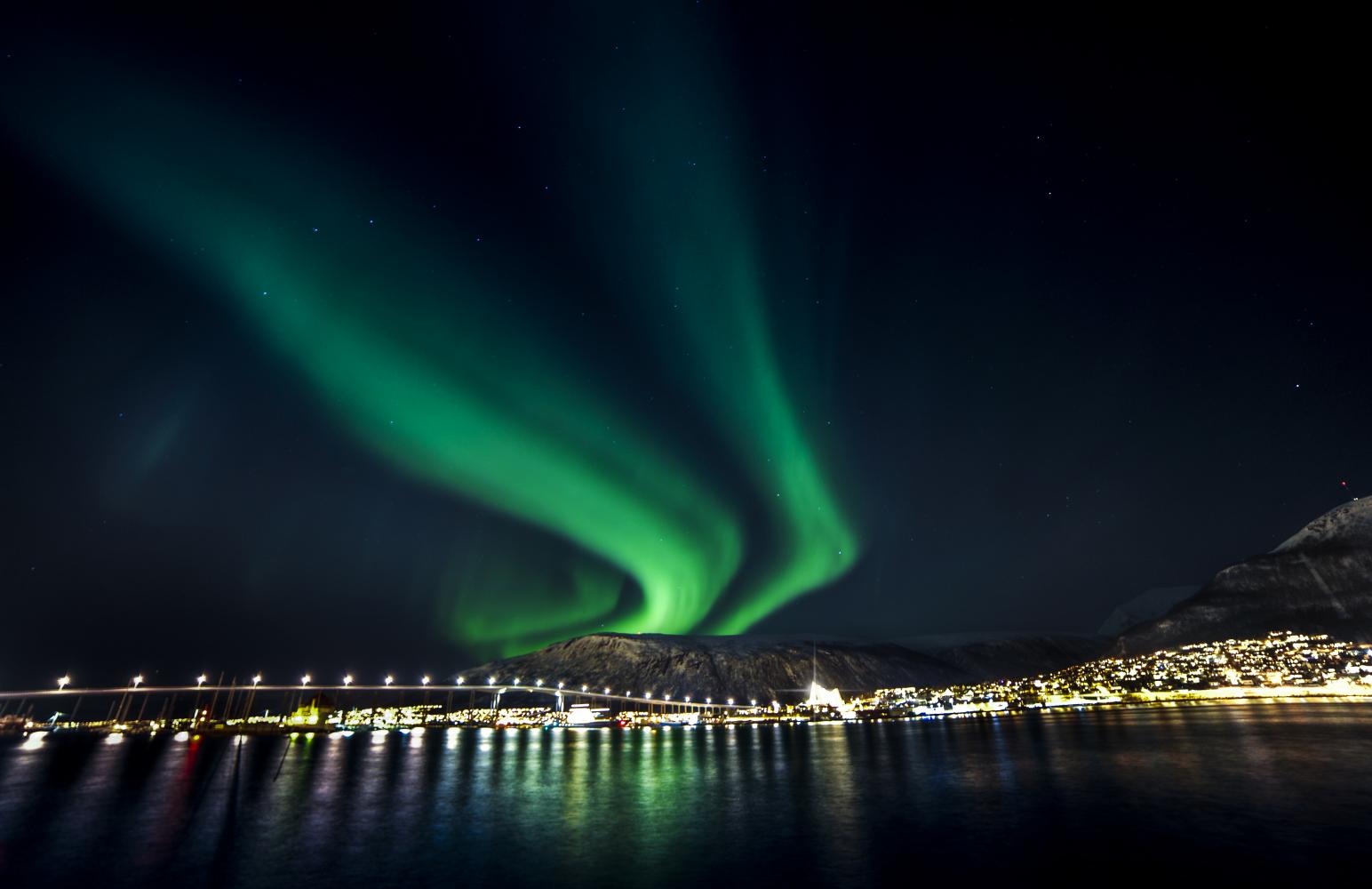 Tromsø nordlys aurora borealis