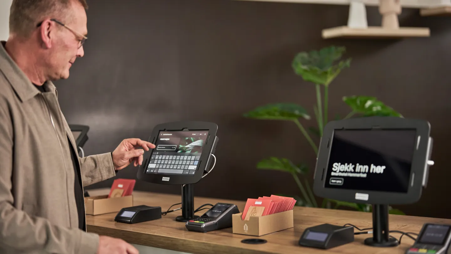 Check in screen Smarthotel Hammerfest